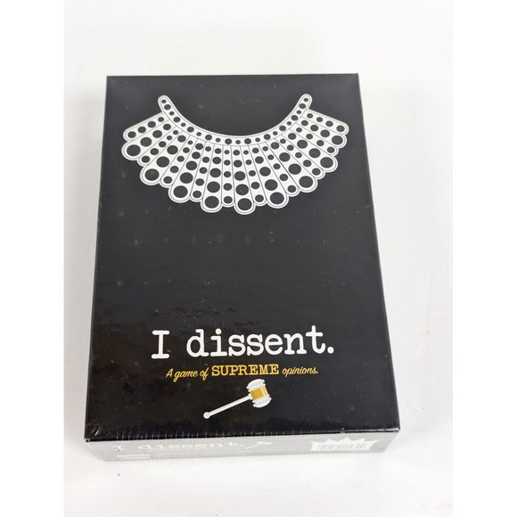 I Dissent A Game Of Supreme Opinions RBG Ruth Bader Ginsberg Trivia Game NEW - Picture 1 of 3